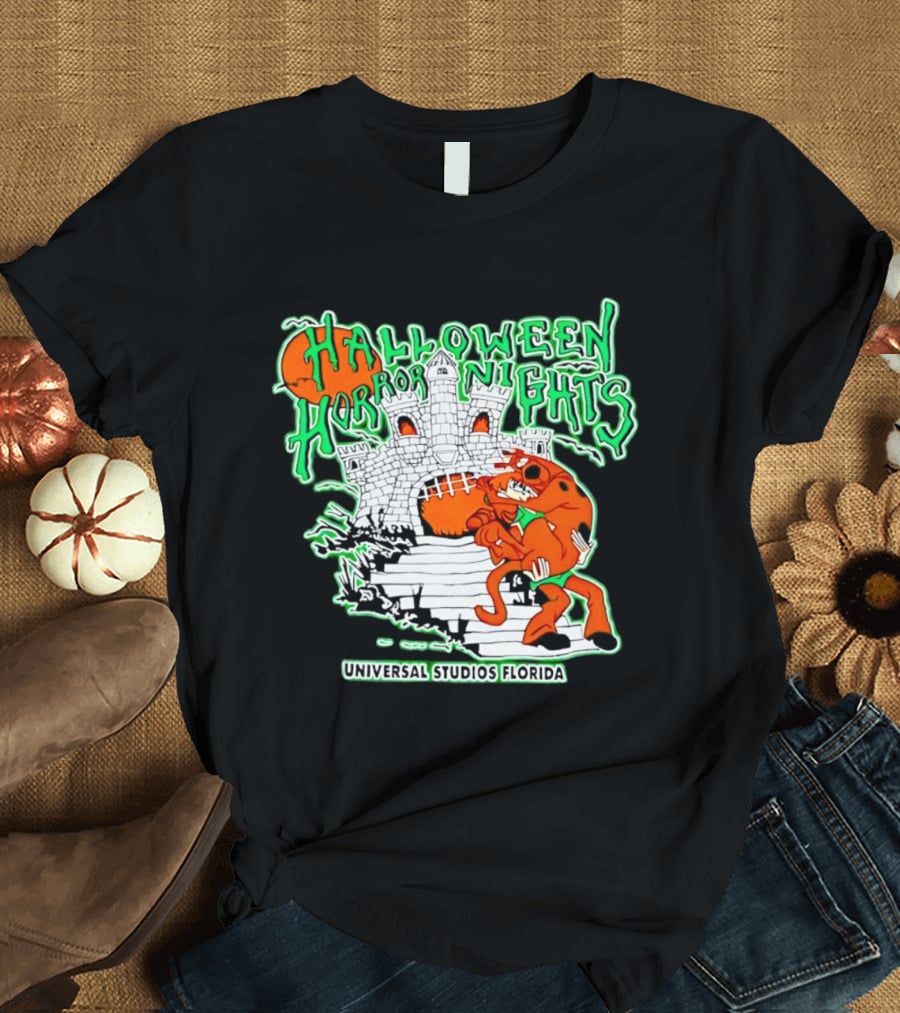 Halloween Horror Nights Universal Studios Florida Scoob Night Razors In The Night Beyond Human T-Shirt