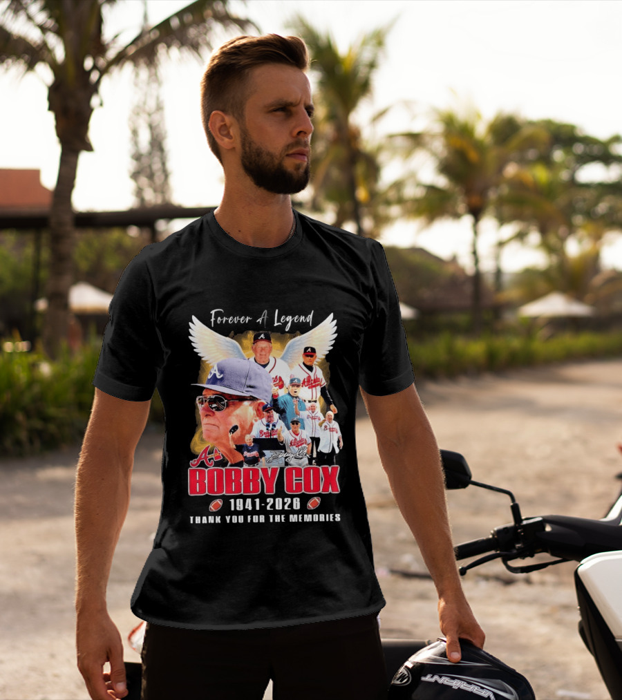 Bobby Cox 1941 2026 Atlanta Baseball Legend Thank You For The Memories T-Shirt