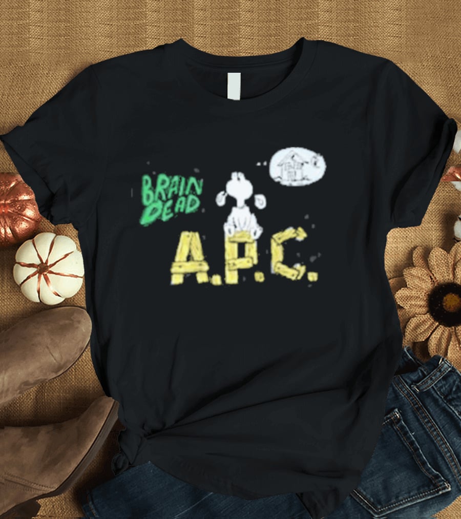 Brain Dead A.P.C. Homesick Dog With House In Thought Bubble T-Shirt