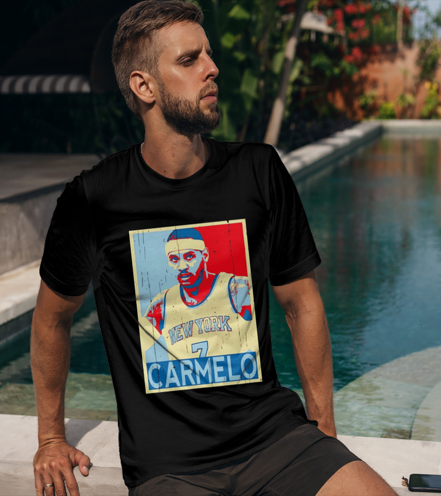 New York Knicks Carmelo Anthony 7 NBA T-Shirt