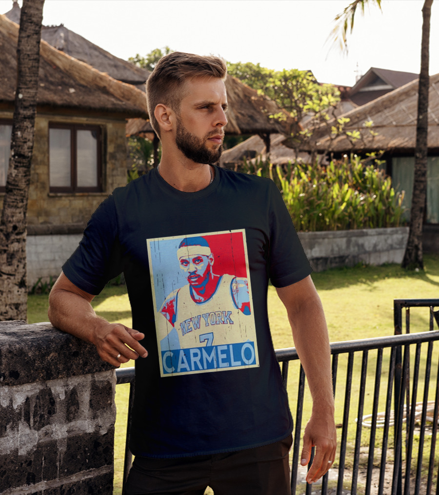 New York Knicks Carmelo Anthony 7 NBA T-Shirt