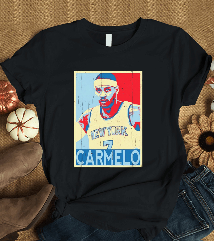 New York Knicks Carmelo Anthony 7 NBA T-Shirt