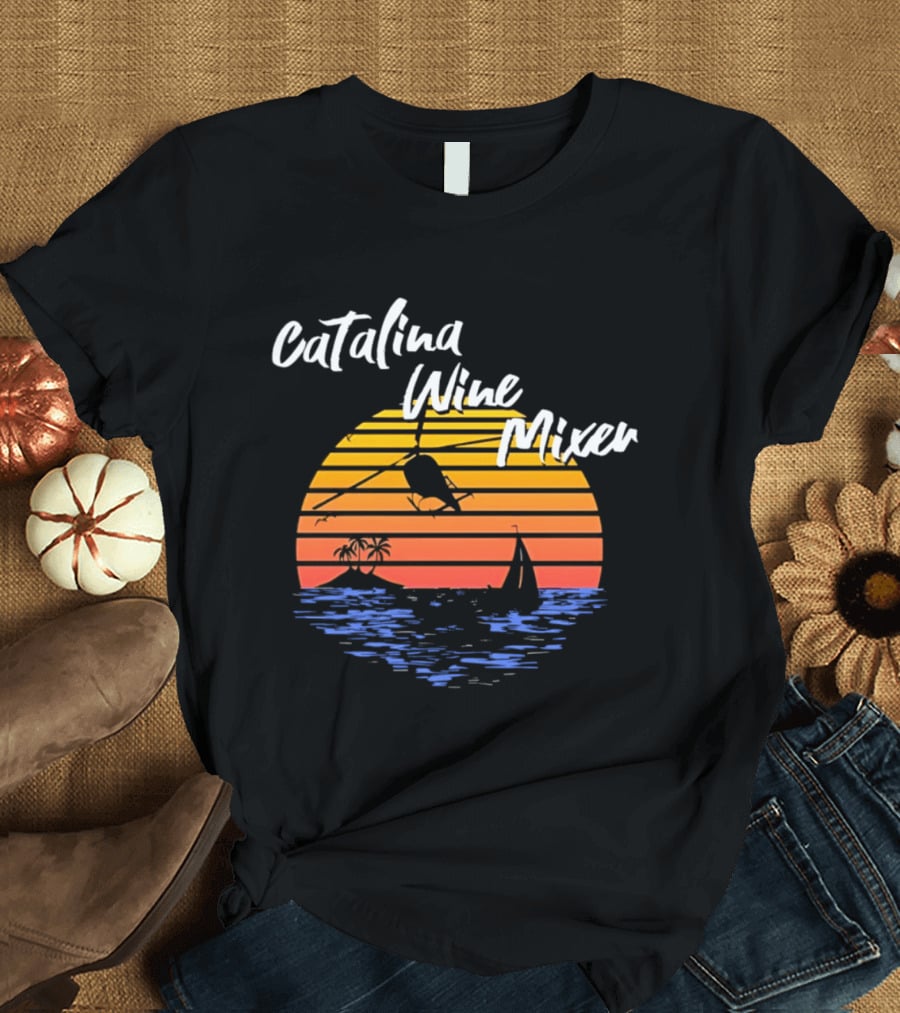 Catalina Wine Mixer Step Brothers Movie Sunset Out Sea T-Shirt