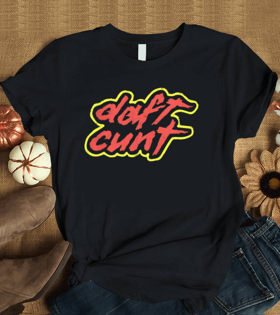 Daft Cunk Parody Album Homework Text Yellow T-Shirt