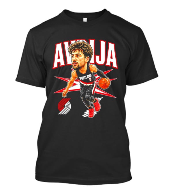 Deni Avdija Portland Trail Blazers Big Head Cartoon Star T-Shirt