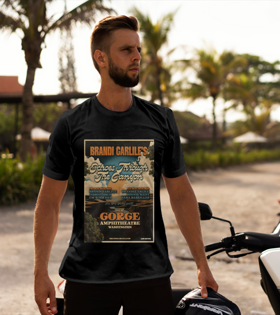 Brandi Carlile Echoes Through The Canyon Live At Gorge Amphitheatre Washington May 29 30 2026 T-Shirt