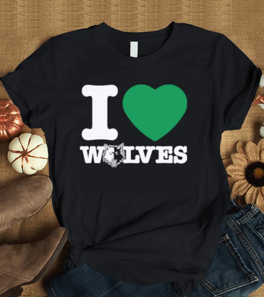 Minnesota Timberwolves I Love Wolves T-Shirt