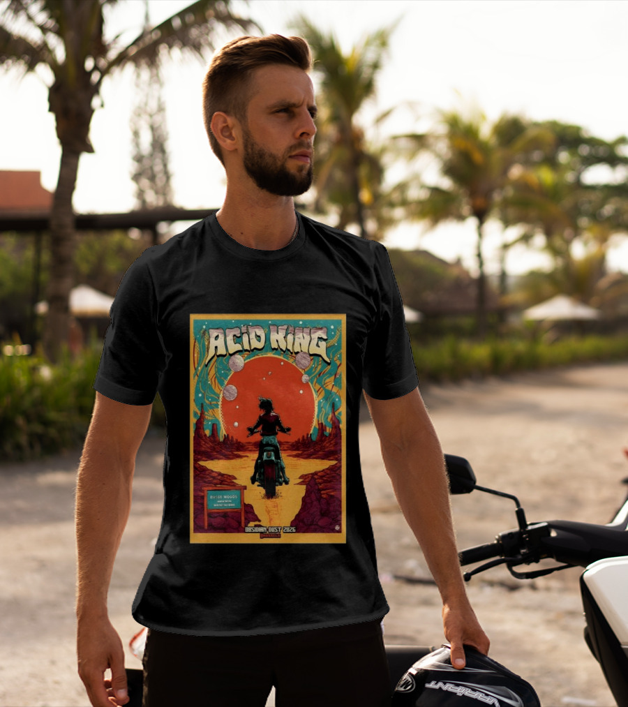 Acid King Obsidian Dust 2026 Brussels Busse Woods T-Shirt