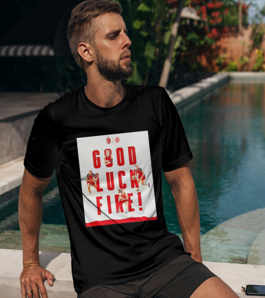 Portland Trail Blazers Good Luck Fire Basketball T-Shirt