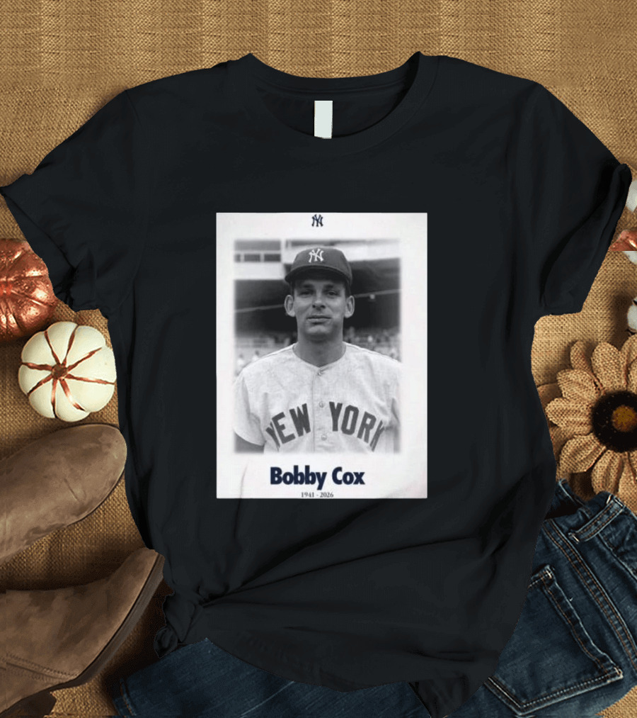 New York Yankees Bobby Cox 1941 2026 T-Shirt