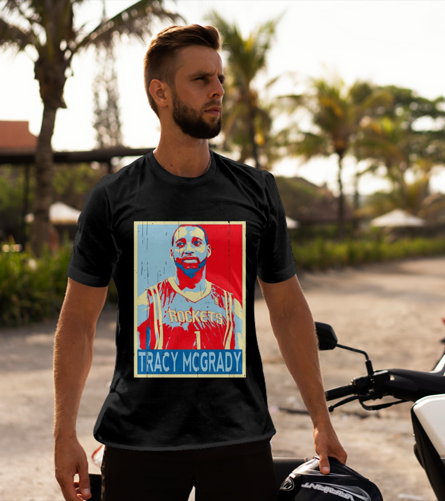Tracy McGrady Rockets Houston NBA Basketball T-Shirt