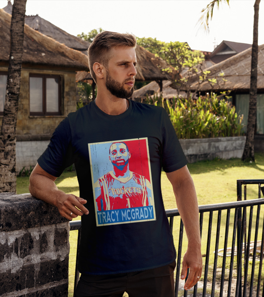 Tracy McGrady Rockets Houston NBA Basketball T-Shirt