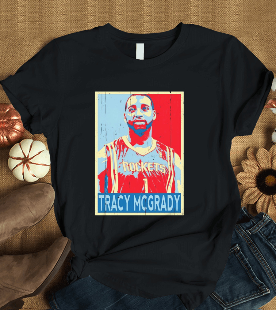 Tracy McGrady Rockets Houston NBA Basketball T-Shirt