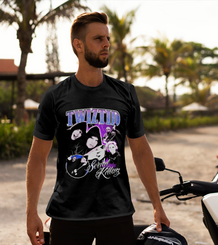 Twiztid Serial Killas 90s Rap Psychedelic Horror T-Shirt