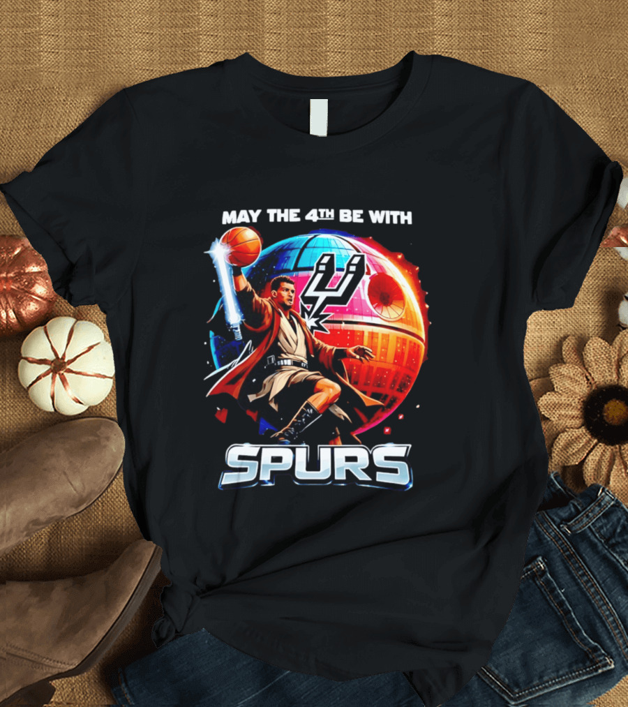May The 4th Be With You Spurs Star Wars Victor Wembanyama T-Shirt