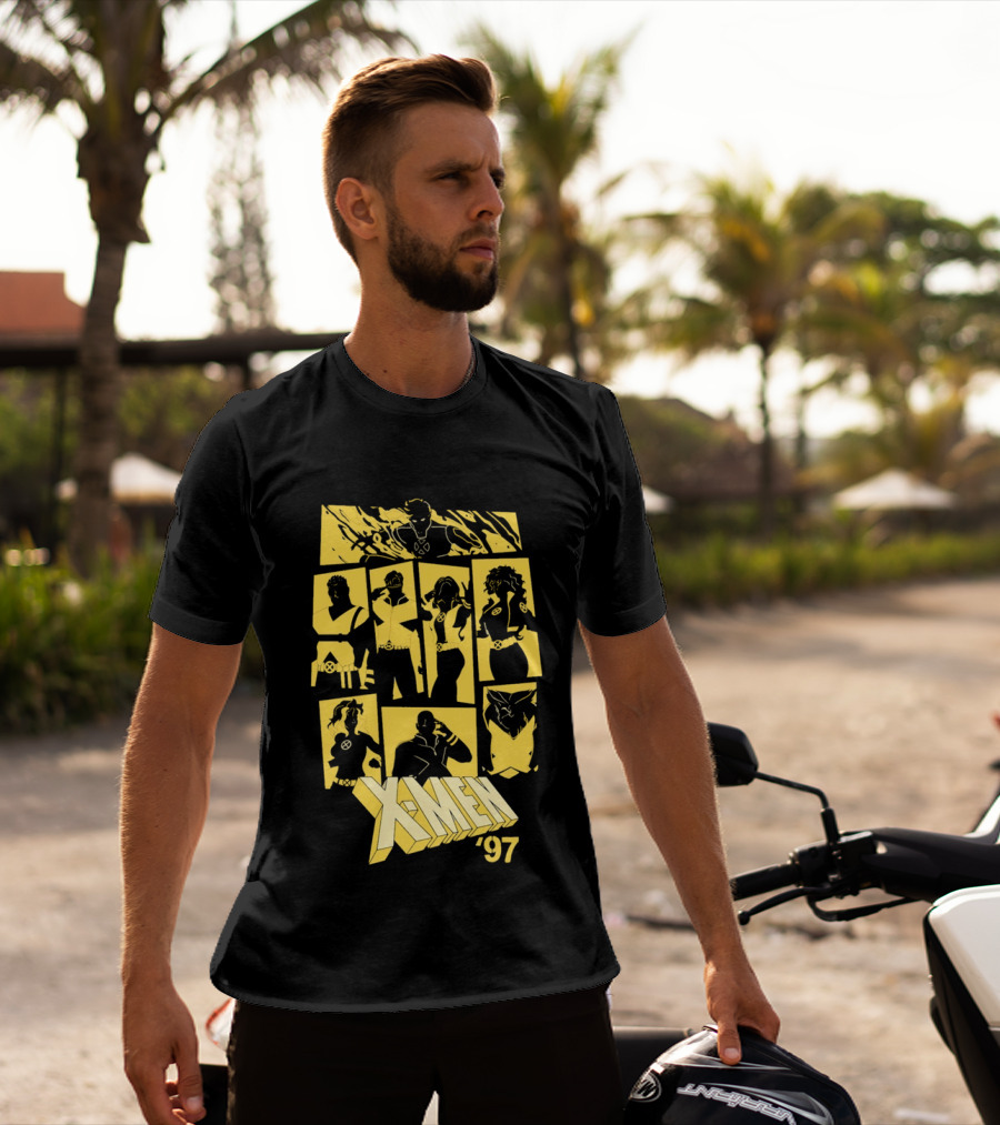 X Men '97 Classic Characters Collage T-Shirt