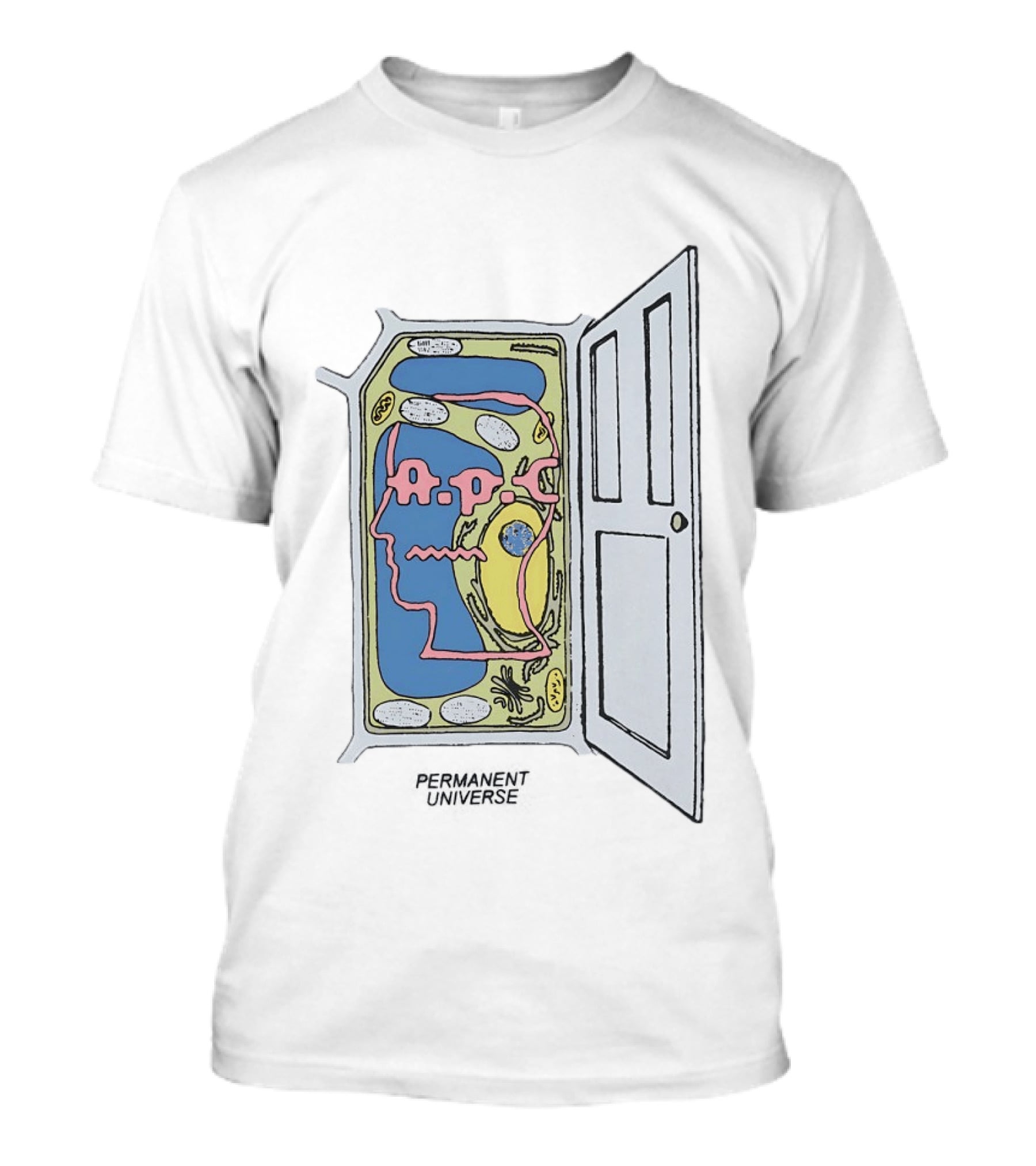 Brain Dead X APC Permanent Universe Open The Door Abstract T-Shirt