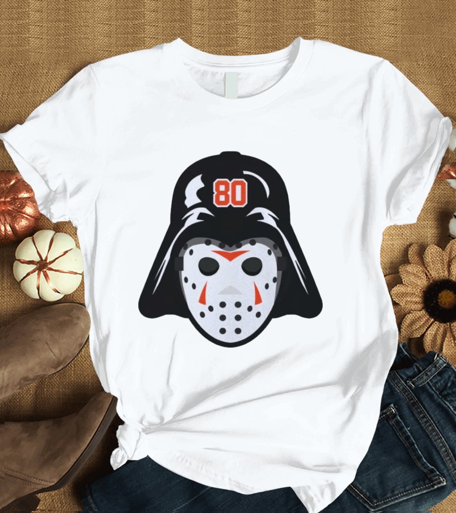 Dan Vladar Darth Vladar Mask 80 Philadelphia Flyers Hockey T-Shirt