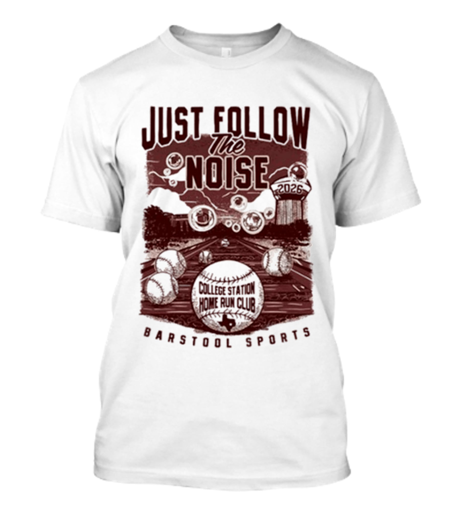 Just Follow The Noise College World Series Barstool Sports T-Shirt