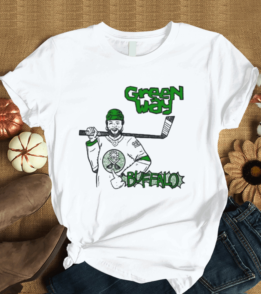 Green Way Hockey Buffalo Player T-Shirt