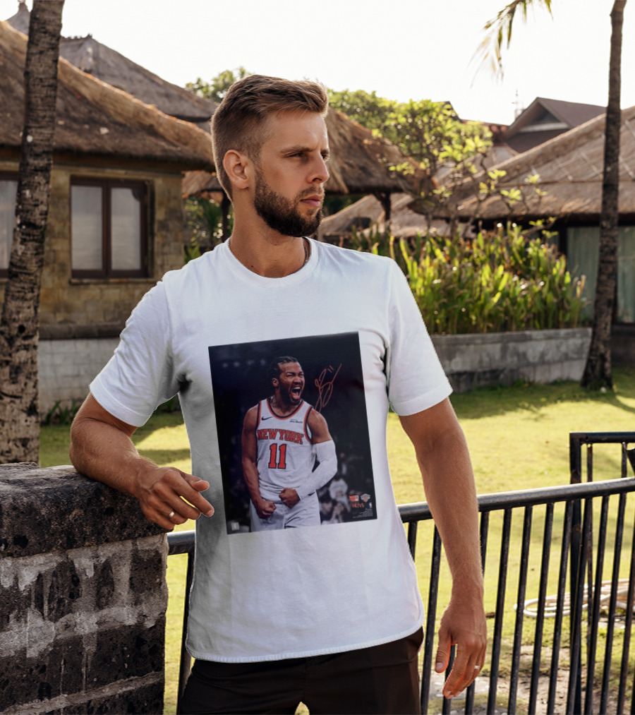 Jalen Brunson New York Knicks 11 Basketball Nike NBA Signature T-Shirt