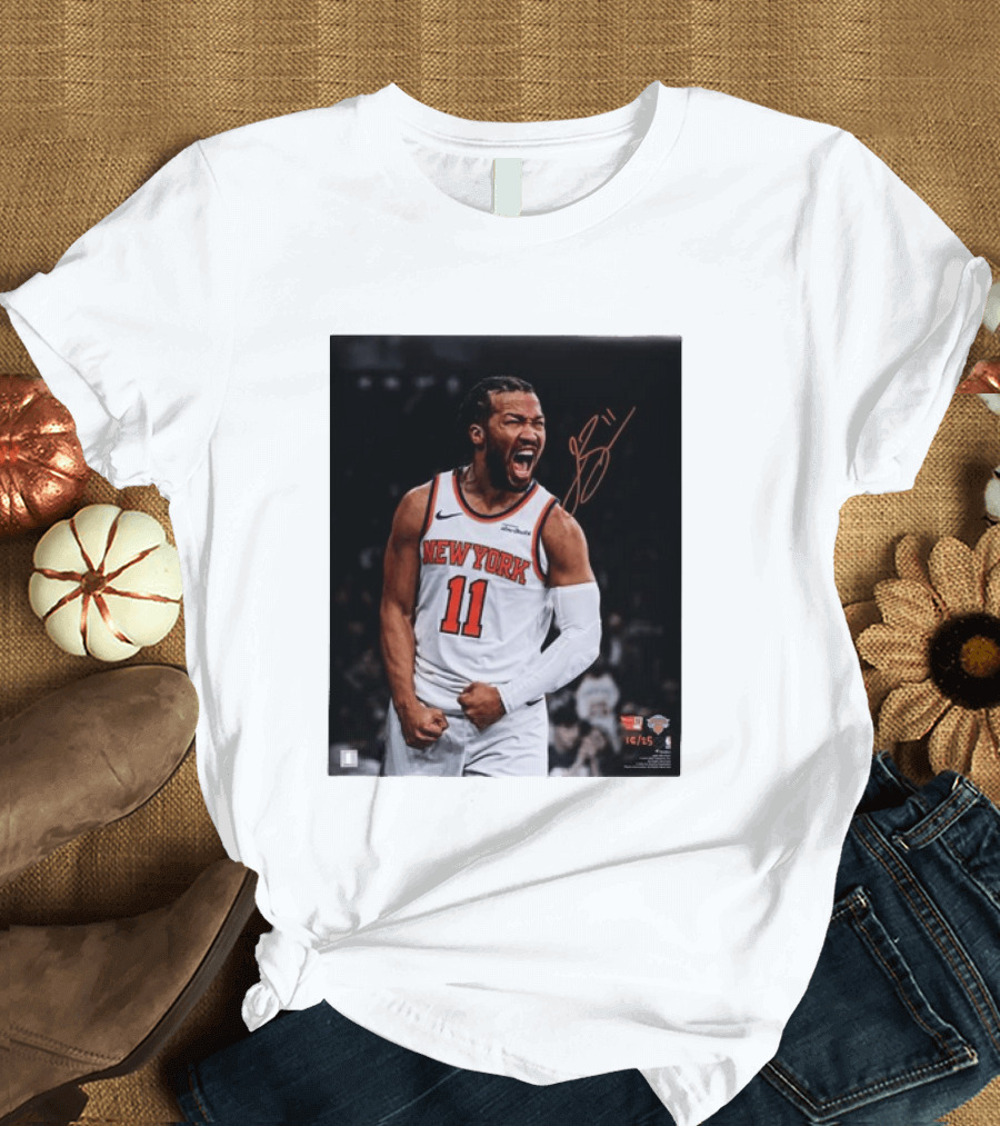 Jalen Brunson New York Knicks 11 Basketball Nike NBA Signature T-Shirt
