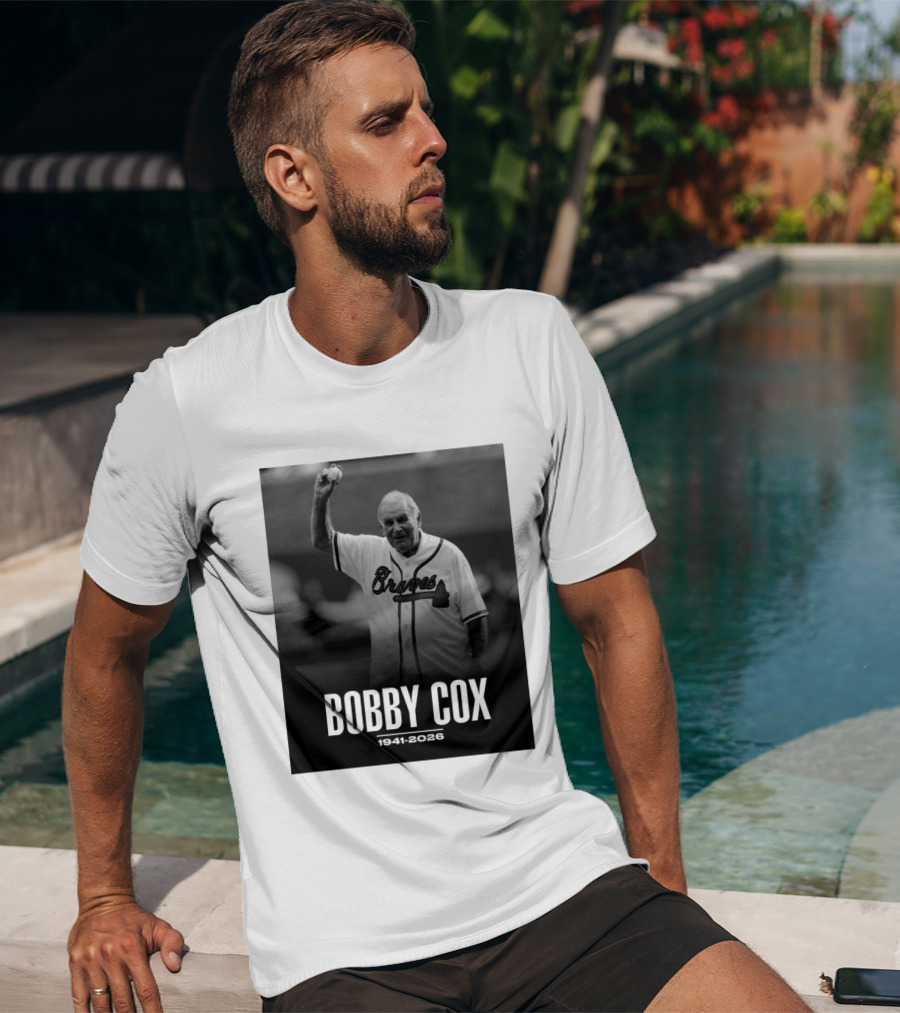 Bobby Cox Braves 1941 2026 Commemorative T-Shirt