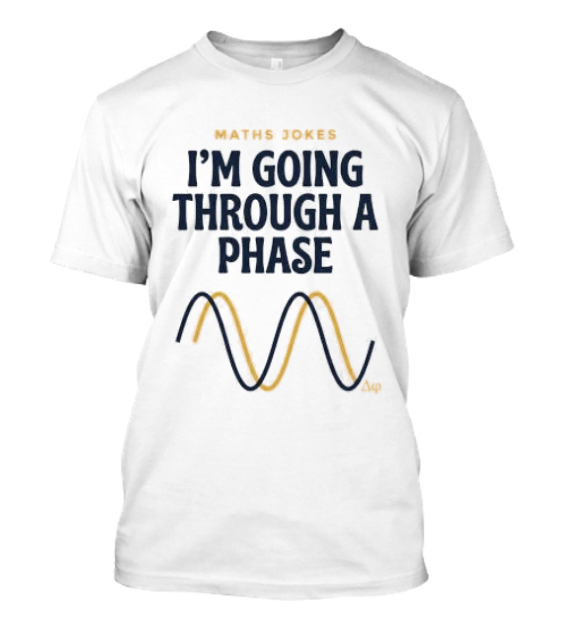 Maths Jokes I'm Going Through A Phase With Wave T-Shirt