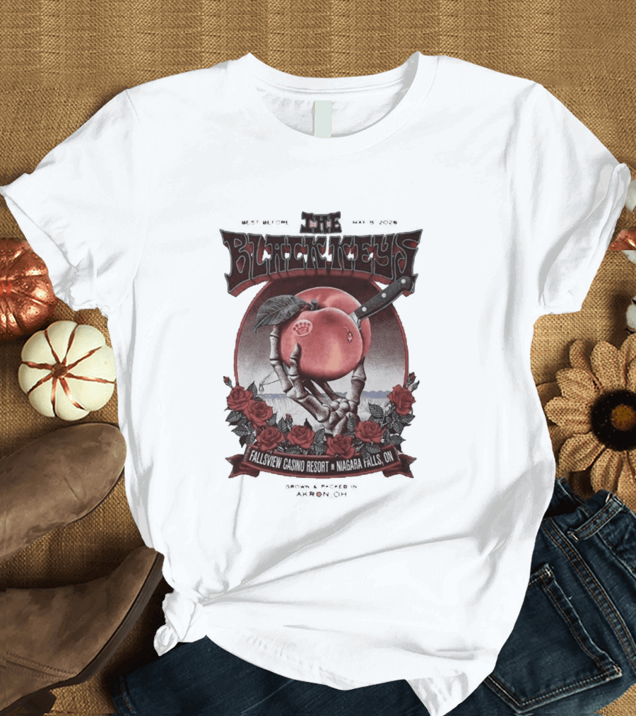 The Black Keys Niagara Falls 2026 May 8 Fallsview Casino Resort Ontario Event T-Shirt