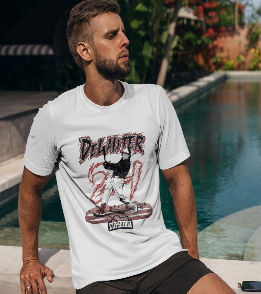 DeLauter Cosmic Euphoria Red Swing 21 T-Shirt
