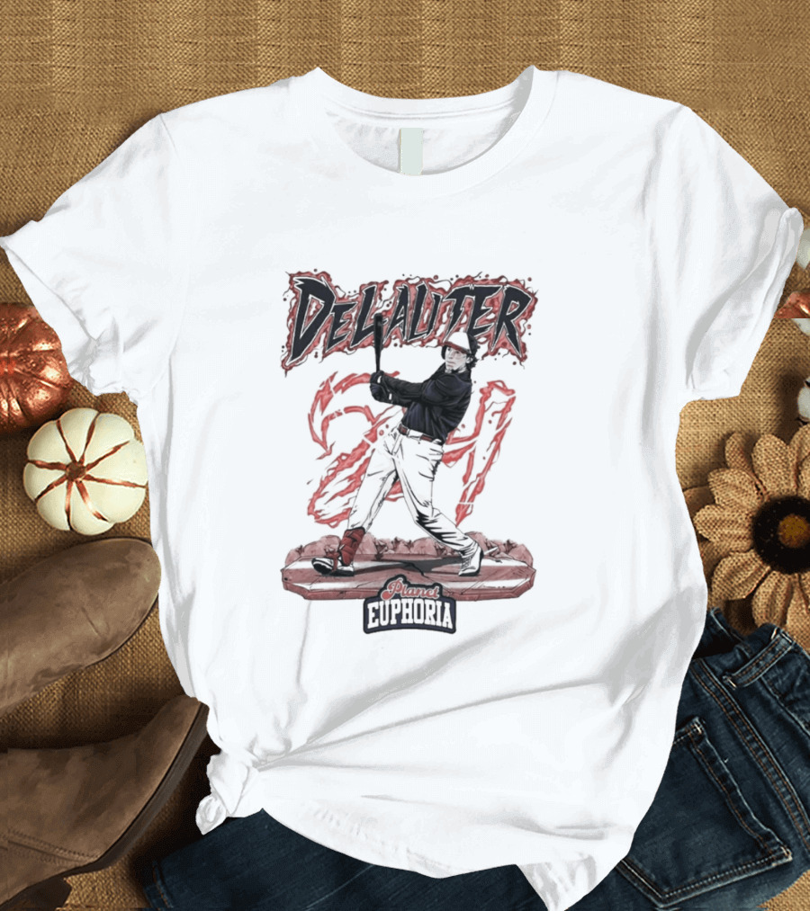 DeLauter Cosmic Euphoria Red Swing 21 T-Shirt