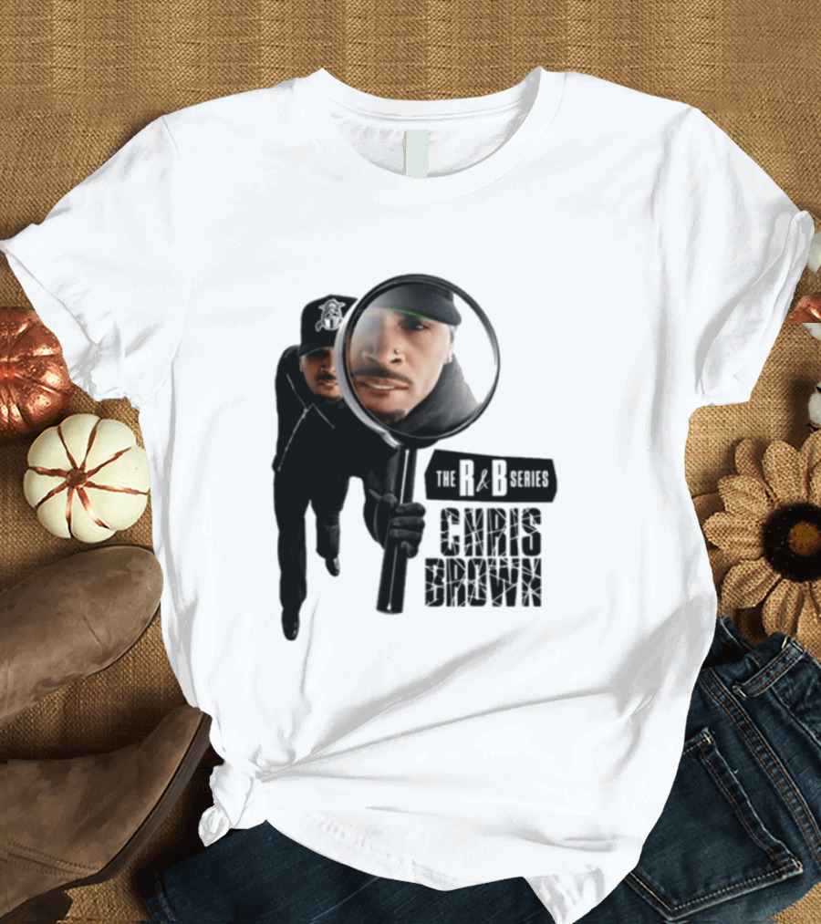 Chris Brown R&B Series Magnified Music Icon Magnifying Glass T-Shirt