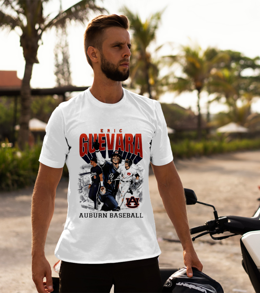 Eric Guevara Auburn Baseball Tigers Skyline T-Shirt