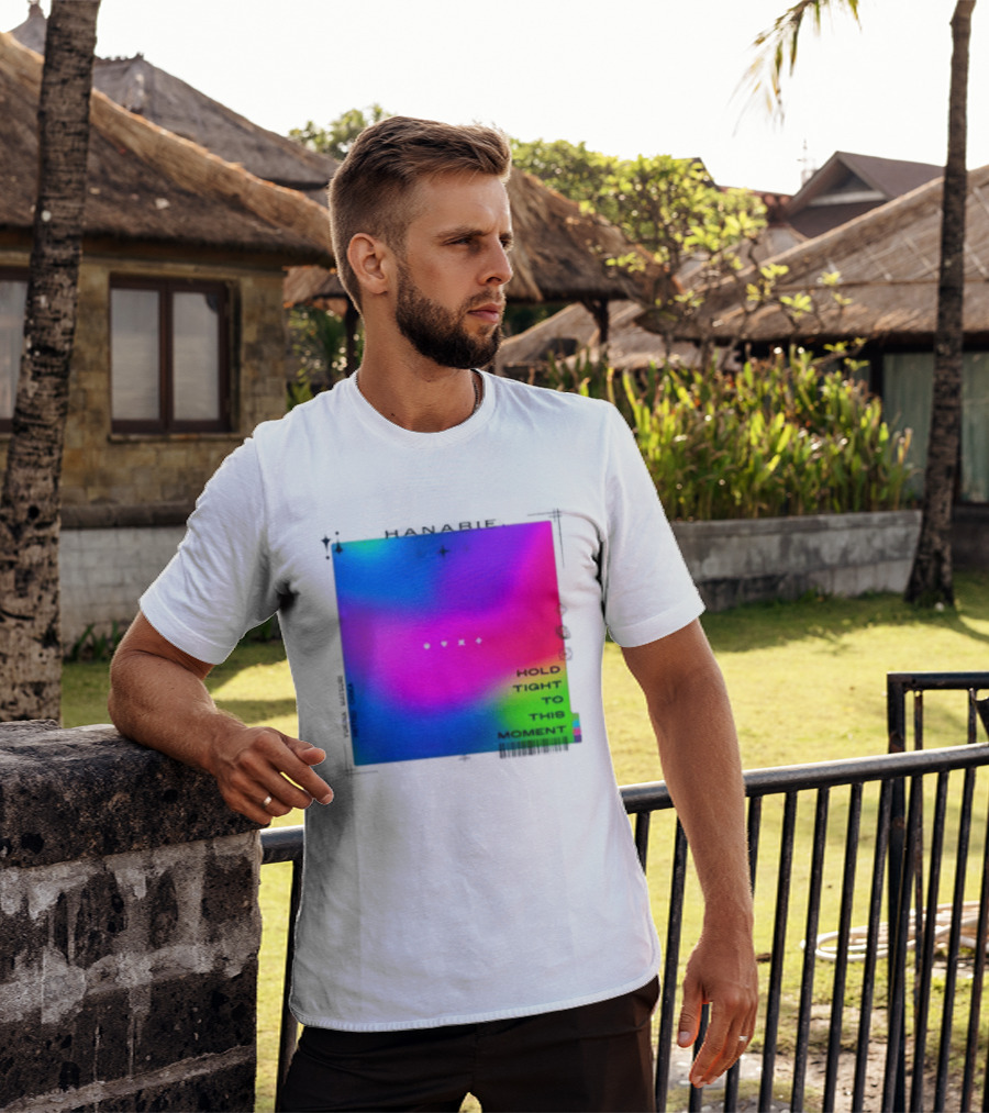 Hanabie Hold Tight To This Moment Vivid Neon Aesthetic T-Shirt