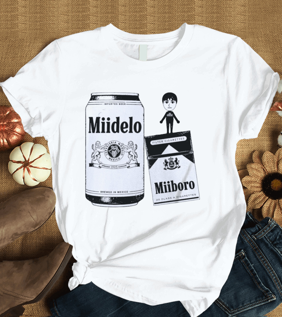 Miidelo Miiboro Tomodachi Life Mii Modelo Marlboro T-Shirt