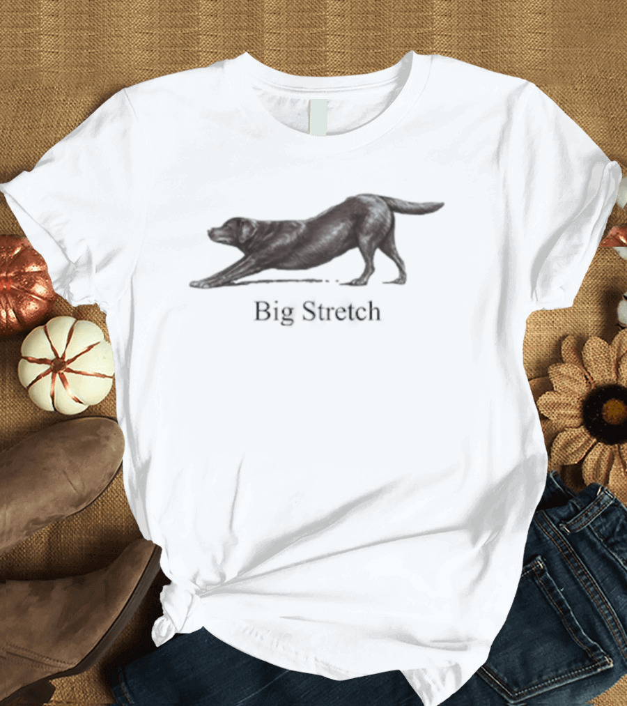 Big Stretch Labrador Retriever Stretching Pose T-Shirt