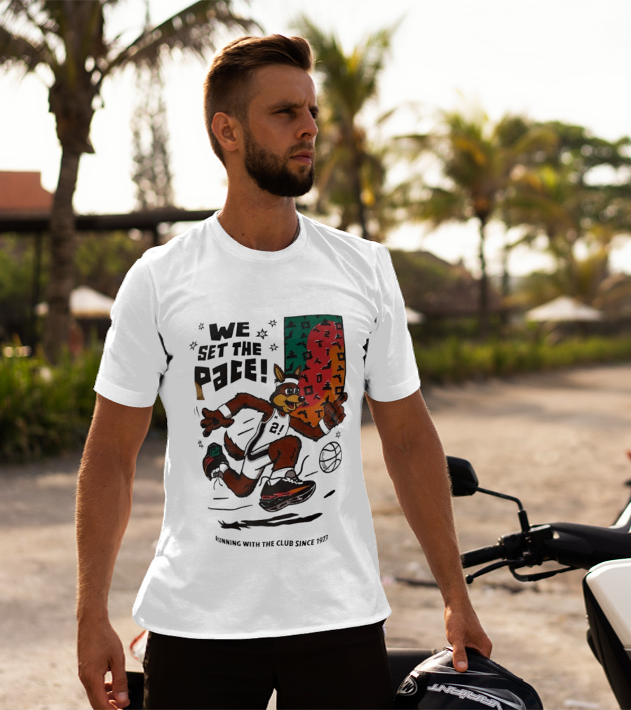 San Antonio Spurs We Set The Pace Running With The Club Since 1973 T-Shirt