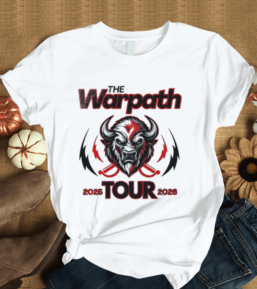 The Warpath Tour 2025 2026 Bison T-Shirt
