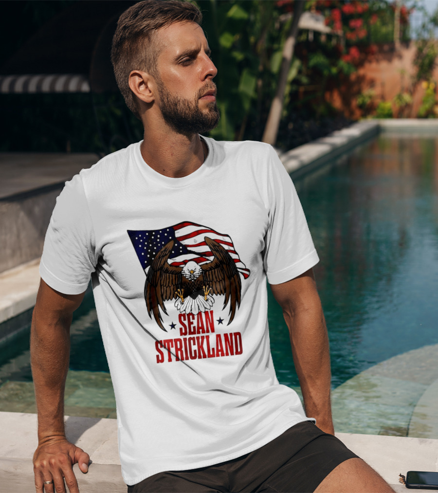 American Flag Eagle Sean Strickland UFC The Great American Hope T-Shirt