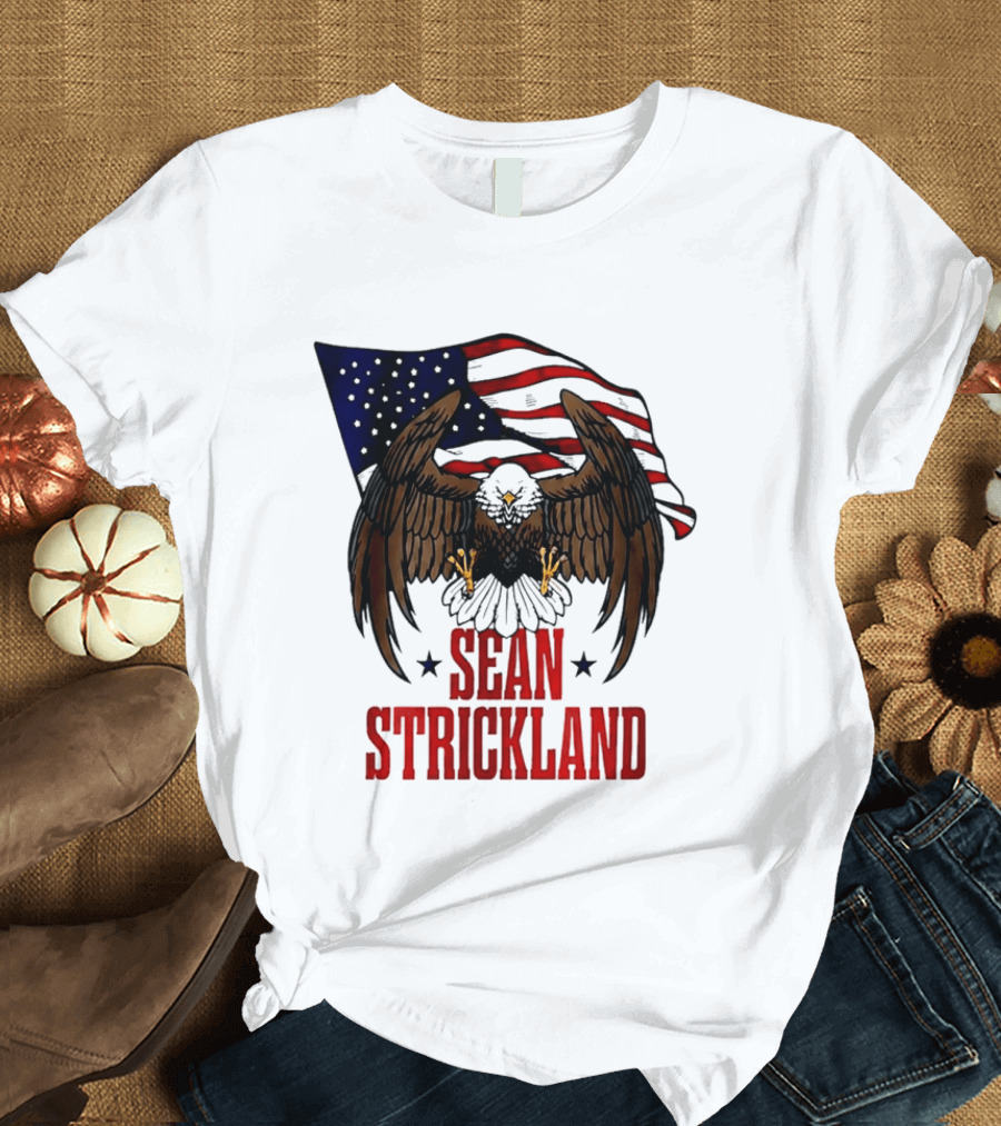 American Flag Eagle Sean Strickland UFC The Great American Hope T-Shirt