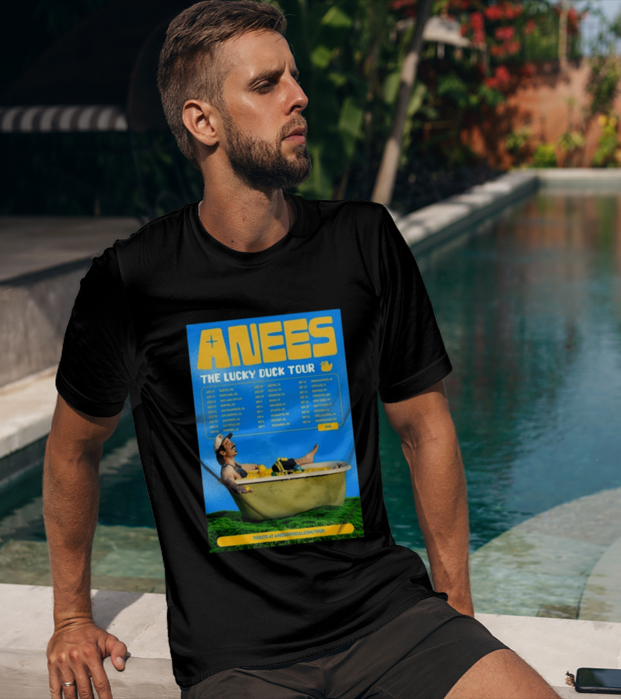 Anees The Lucky Duck Tour 2026 Dates Tickets Bath Tub T-Shirt