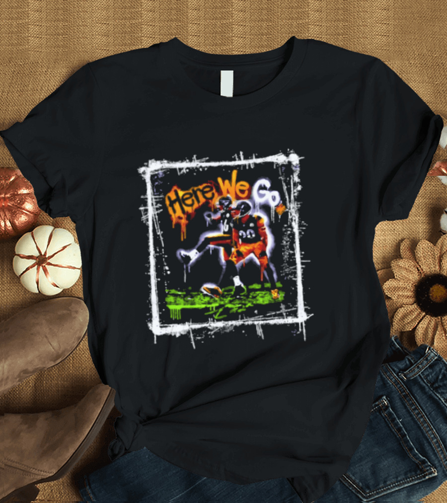 T.J. Watt Here We Go Pittsburgh Steelers Football Players T-Shirt