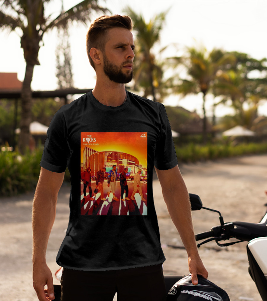 The Knicks Garden Road New York Knicks Madison Square Garden Abbey Road T-Shirt