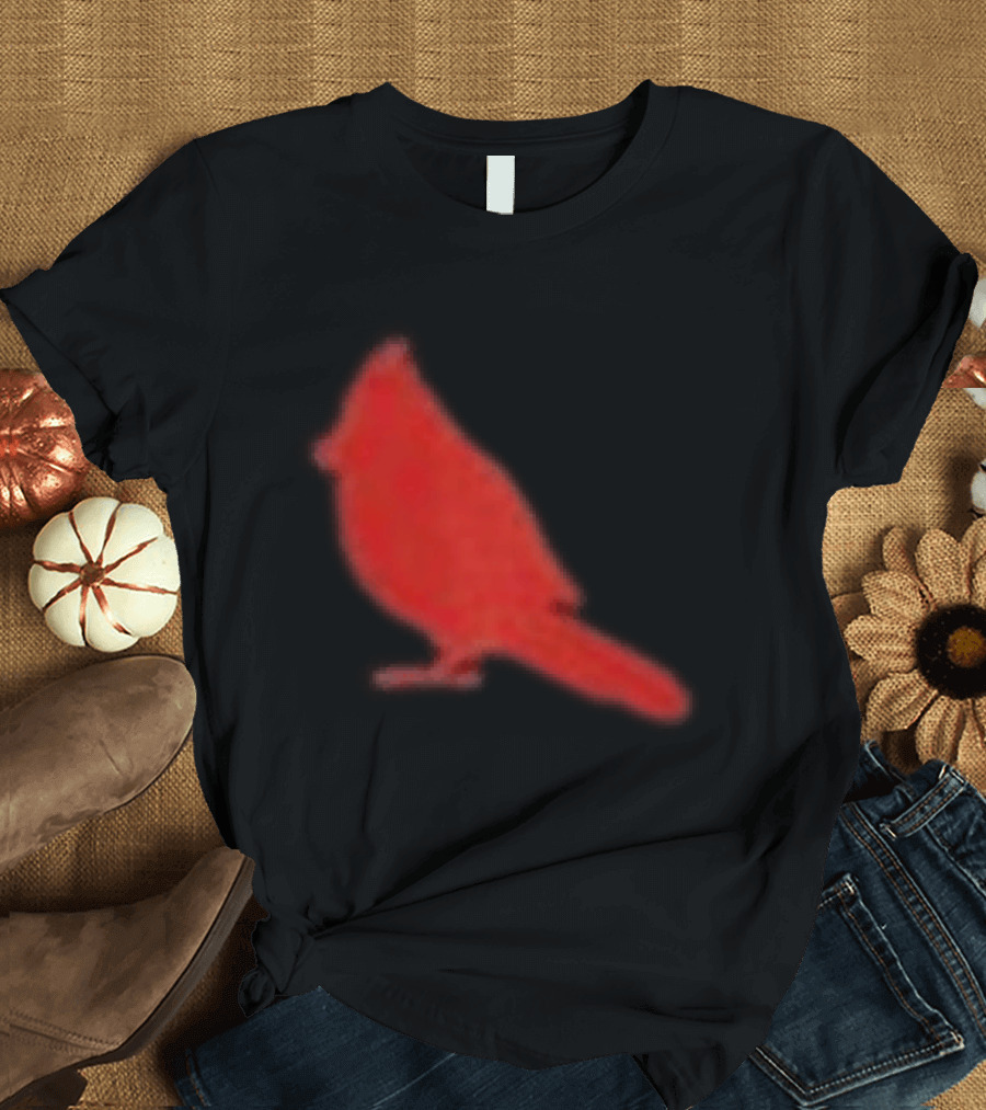 The Slumerican Cardinal Red Bird Stylized T-Shirt