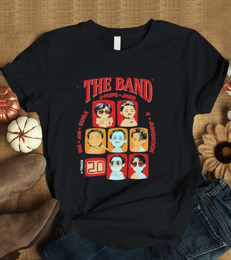 The Band RM Jin Suga J Hope Jimin V Jungkook 20 Arirang BTS World Tour 2.0 T-Shirt