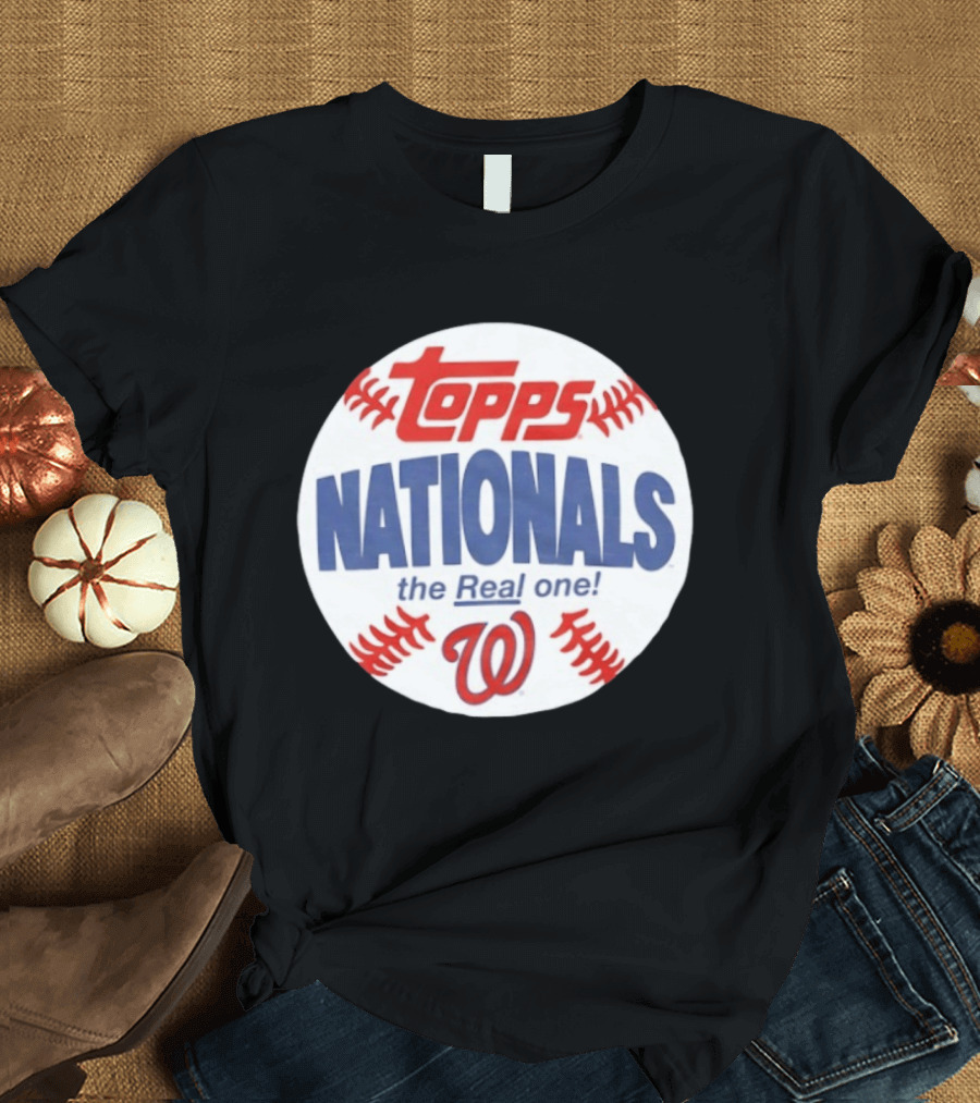 Topps Nationals The Real One MLB W Baseball T-Shirt
