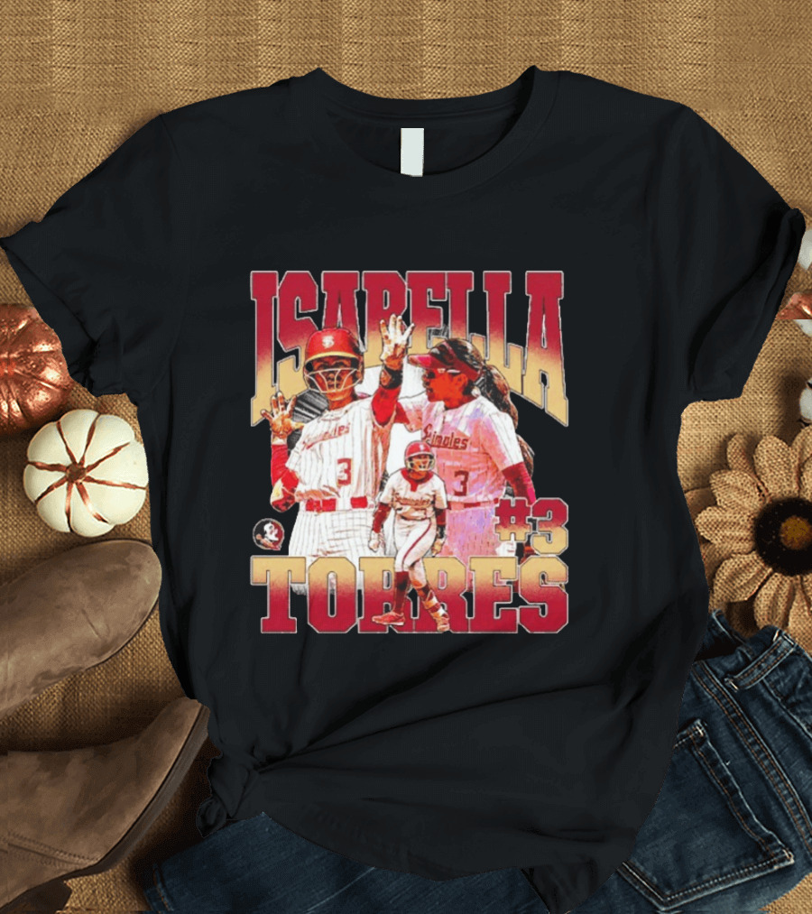 Isabella Torres Florida State Seminoles #3 Player Collage T-Shirt