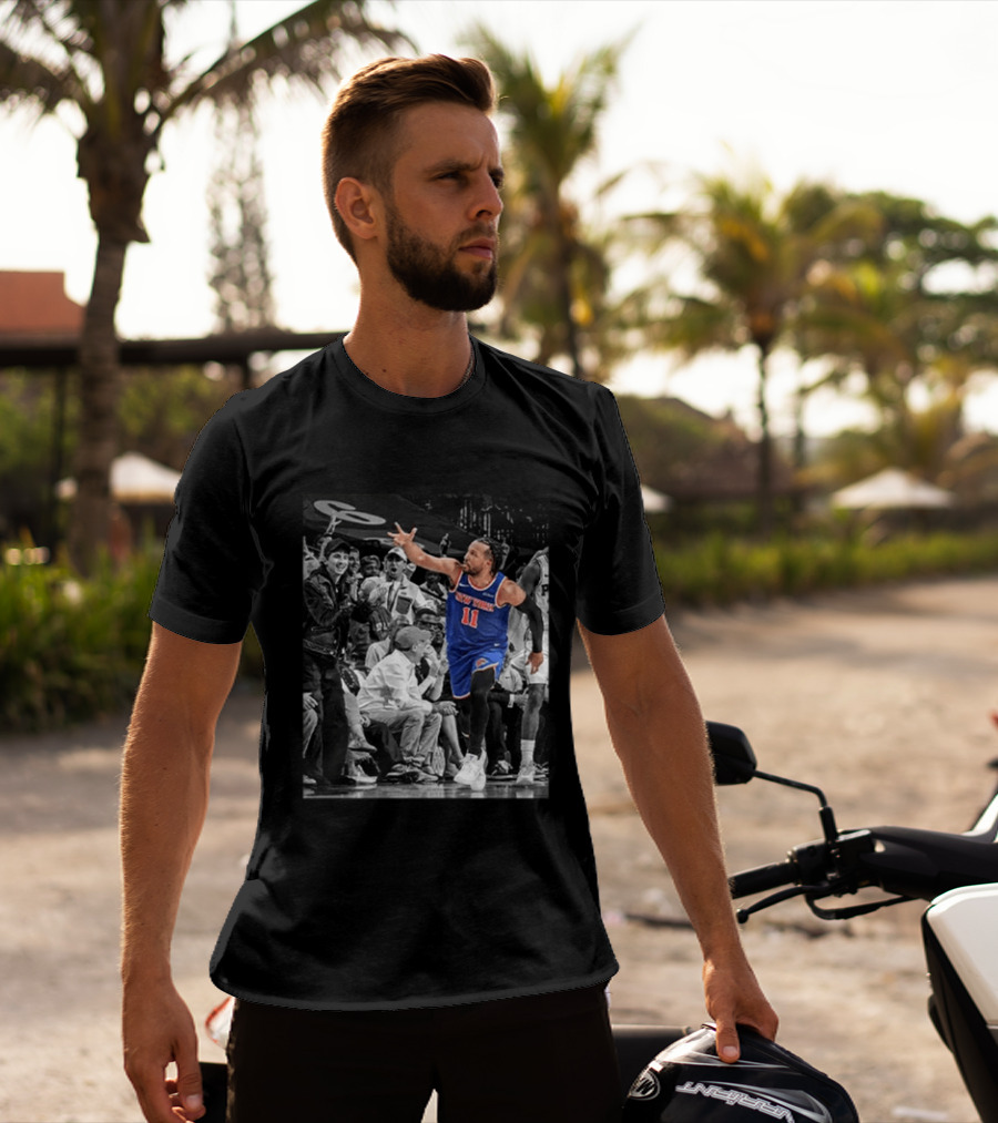 Jalen Brunson New York Knicks Basketball Player Number 11 Action In Game T-Shirt
