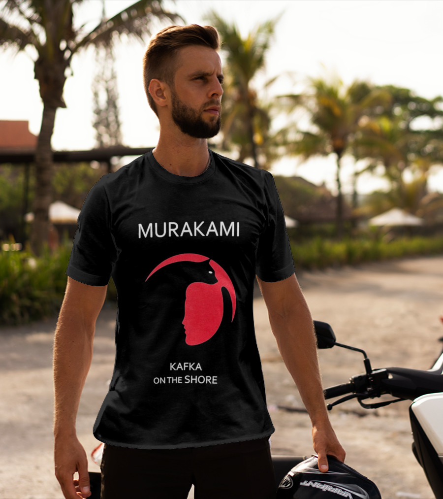 Murakami Kafka On The Shore Red Face T-Shirt