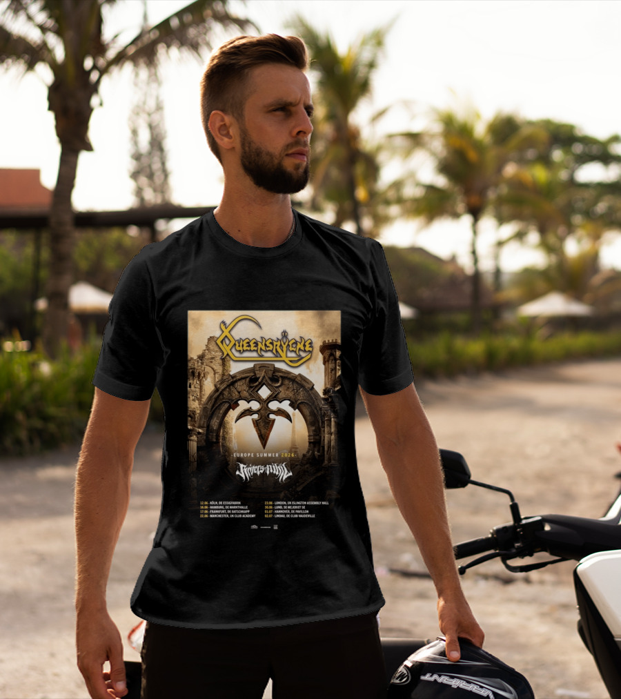 Queensryche Europe Summer 2026 Tour Dates Band T-Shirt